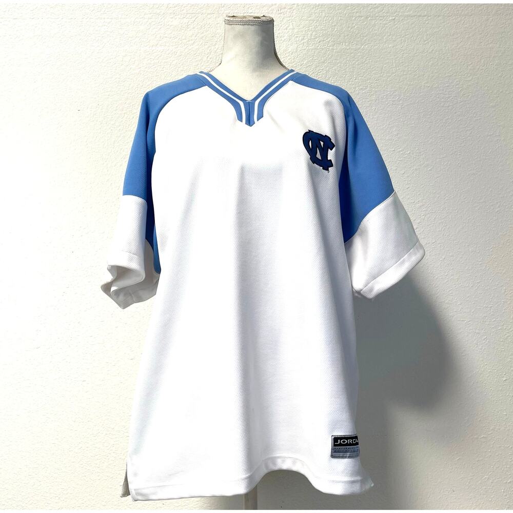 Jordan Performance UNC North Carolina Basketball Jersey Top White/Blue Size L